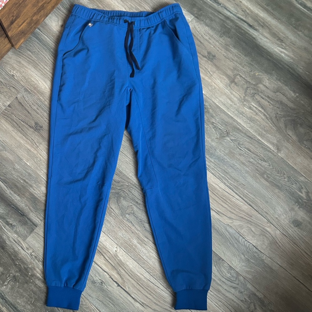 Men’s Figs small- regular length royal blue scrub jogger pants size sz small